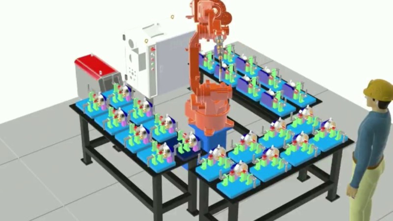 美焊科技-焊接机器人动画演示