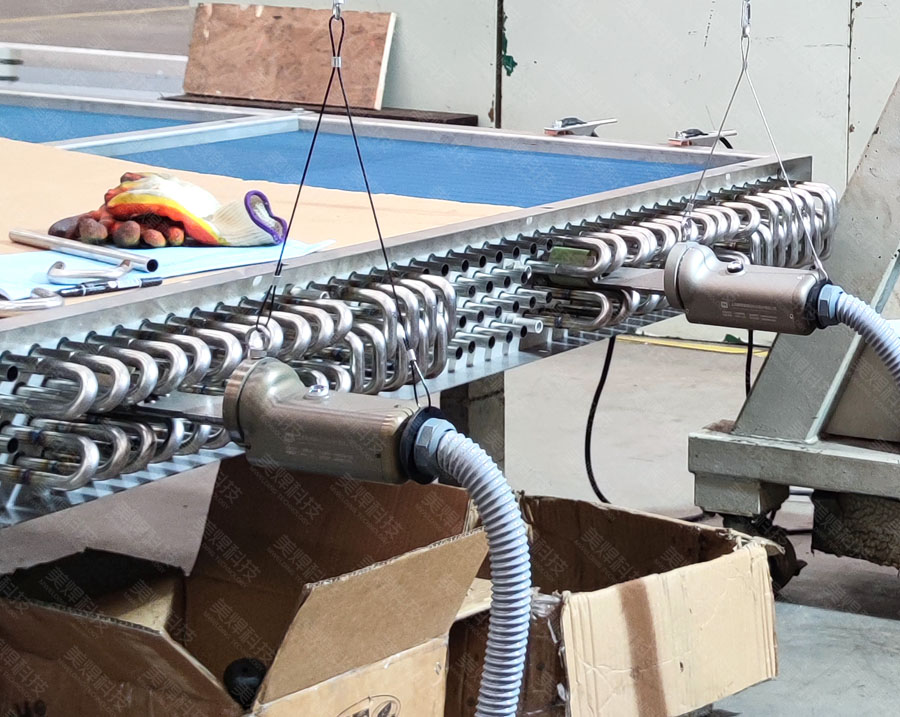 换热器U型管焊装置 U型管焊机应用于辽宁省换热器行业项目