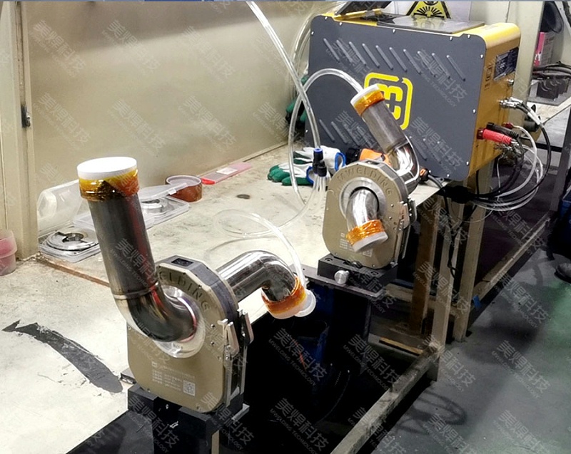 封闭式管管焊机 不锈钢管焊接机应用于山东暖通换热器行业项目(图3)