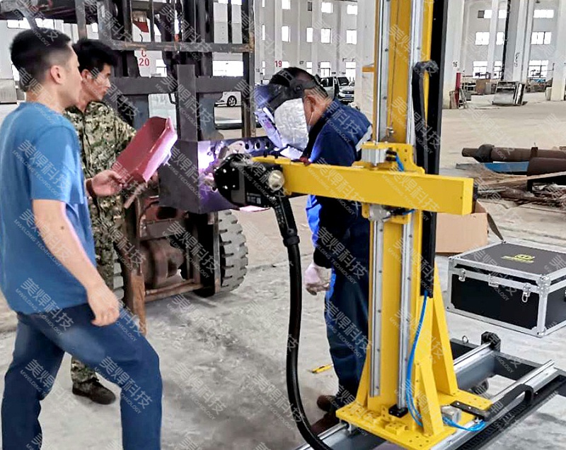 全位置管板焊接设备应用于山东换热器行业项目(图2)