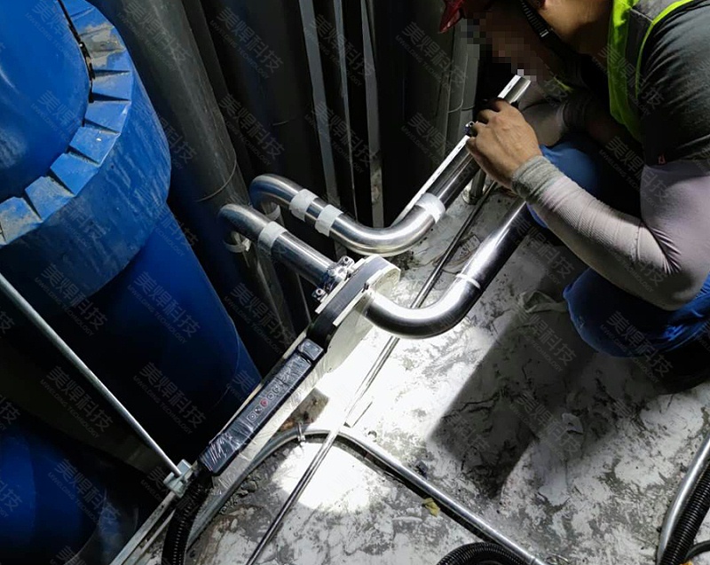 封闭式管管焊接设备应用于浙江杭州制药行业管道安装项目