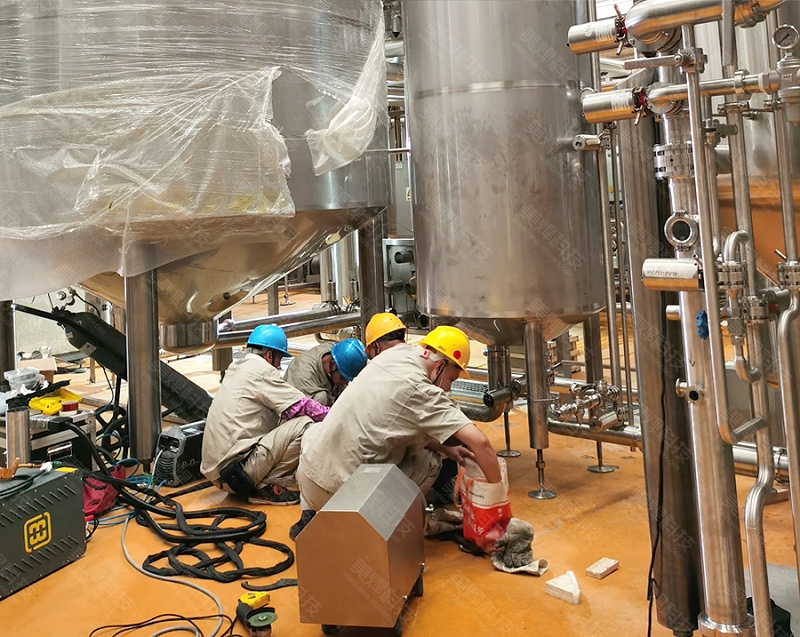 封闭式不锈钢管道焊接设备应用于广东省食品生产行业(图4)