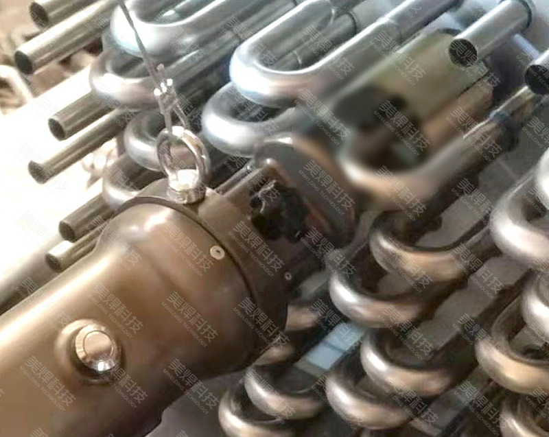 换热器U形管焊接设备应用于广东佛山制冷行业项目