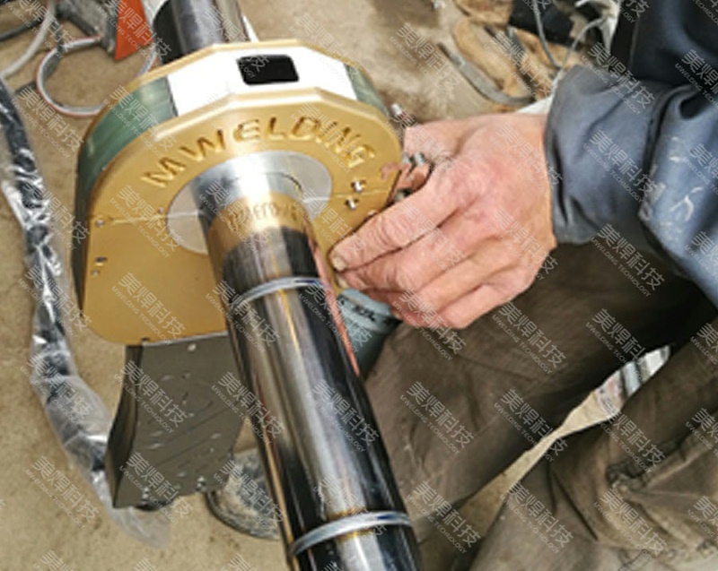 封闭式管管焊机 管道自动焊接机 应用于甘肃生物发酵行业项目(图1)