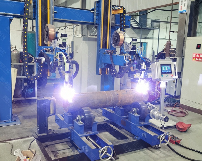 美焊MWDZ系列边梁式纵环一体式焊机应用于吉林能源化工行业项目(图3)