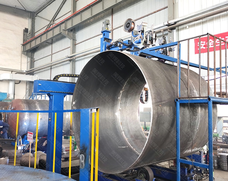 美焊MWDZ系列边梁式纵环一体式焊机应用于吉林能源化工行业项目(图6)