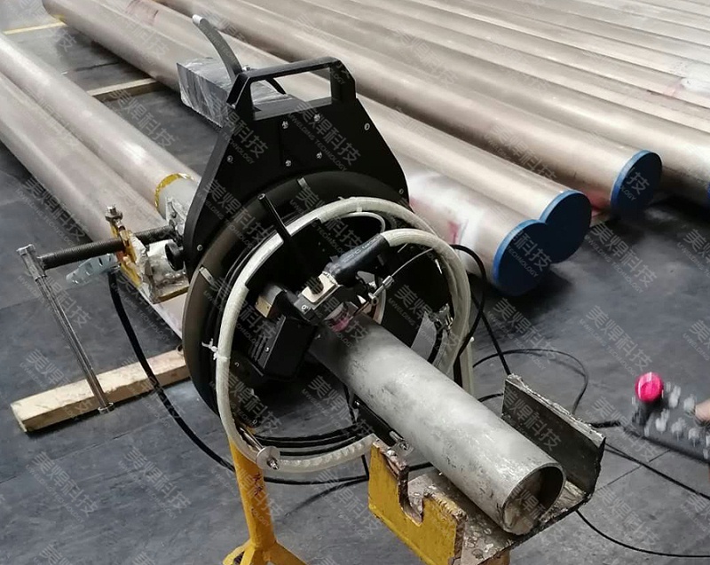 开放式管管焊接设备应用于上海海洋运输管道安装项目