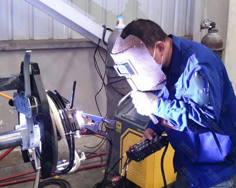 MWG系列开放式管道自动焊机应用于广东机械加工行业项目